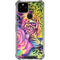 Neon Rainbow Cheetah with Rose by Sheena Pike Google Pixel 5 Clear Case